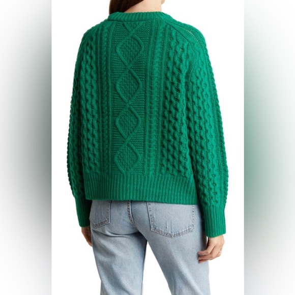 Malo Cashmere Cable Knit Wool & Cashmere-Blend Sweater - Picture 6 of 16